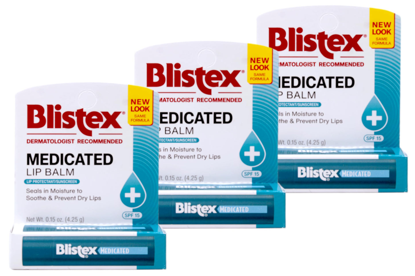 Blistex Medicated Stick, Blistex Medicated Stick, 0.15 Ounce (Pack of 3) Beauty and Personal Care Blistex