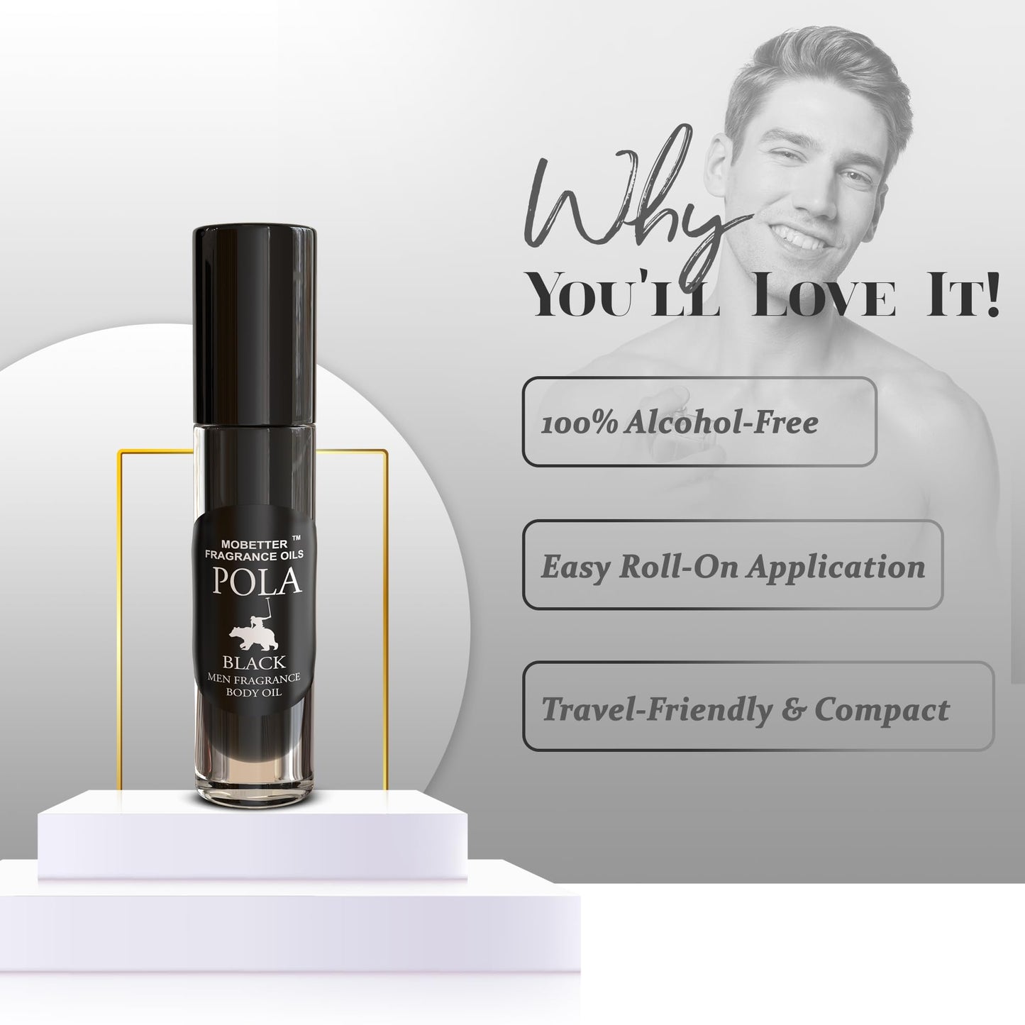 MOBETTER FRAGRANCE OILS Pola Black Fragrance Body Oil for Men Beauty & Personal Care MOBETTER FRAGRANCE OILS