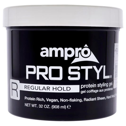 AmPro Pro Styl Styling Gel - Protects and Strengthens Your Strands - Non-Flaking, Alcohol Free, Vegan Formula - Flexible, Touchable Hold for All Hair Beauty & Personal Care AmPro