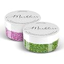 MARBLERS Twinkle Face & Body Glitter Duo [Holo Green Apple & Bubblegum] 0.36oz (10g) | Non-Toxic | Cruelty-Free | Eyeshadow, Nail Polish, Nail Art | Beauty & Personal Care MARBLERS