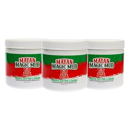Mayan Magic Mud- Premium Indian Healing Clay- Powerful Deep Pore Cleansing Facial and Body Mask- 100% Pure Calcium Bentonite Clay- Treat Acne Beauty & Personal Care Mayan Magic Mud