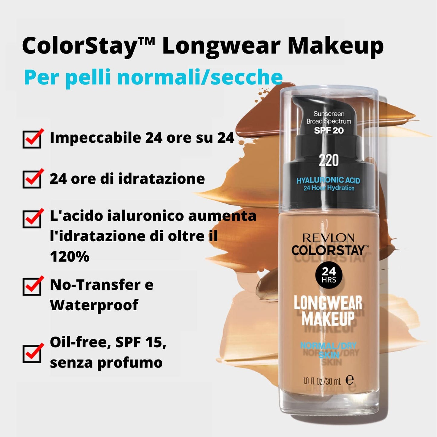 Revlon Colorstay SPF 20 Makeup Foundation for Normal/Dry Skin, Natural Tan, 1 Ounce Beauty & Personal Care REVLON