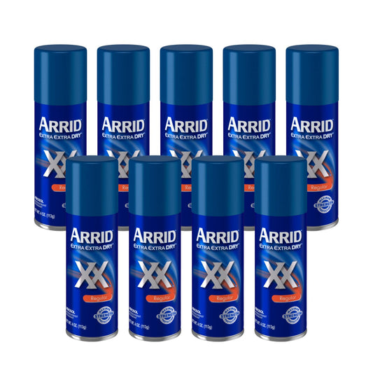 Arrid XX Extra Extra Dry Aerosol Antiperspirant Deodorant for Underarm Odor and Wetness Protection, Maximum Strength Protection, Regular Scent, 4 Beauty and Personal Care Arrid