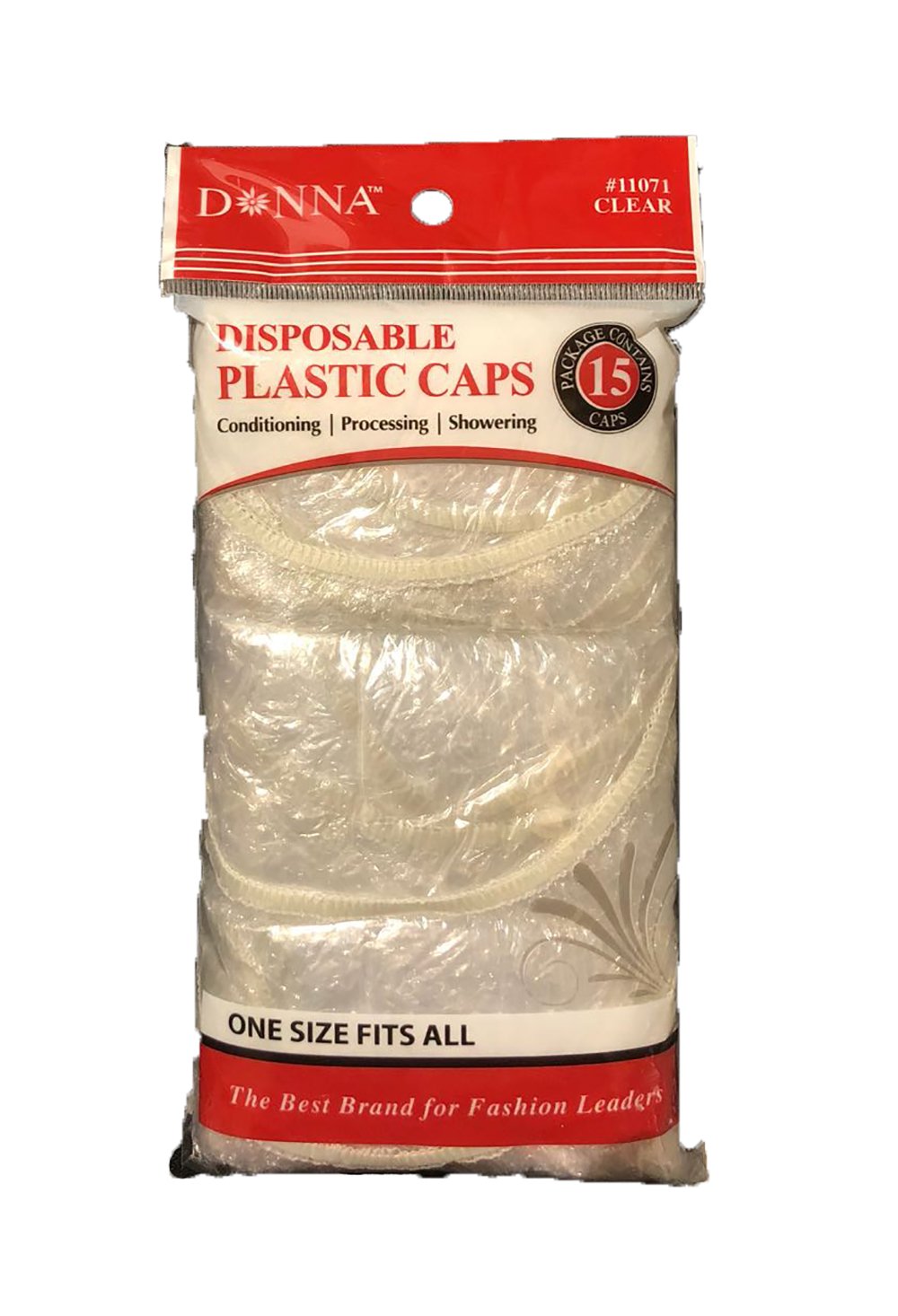 Donna Collection Disposable Plastic Cap, 15 Count Beauty & Personal Care Donna Collection