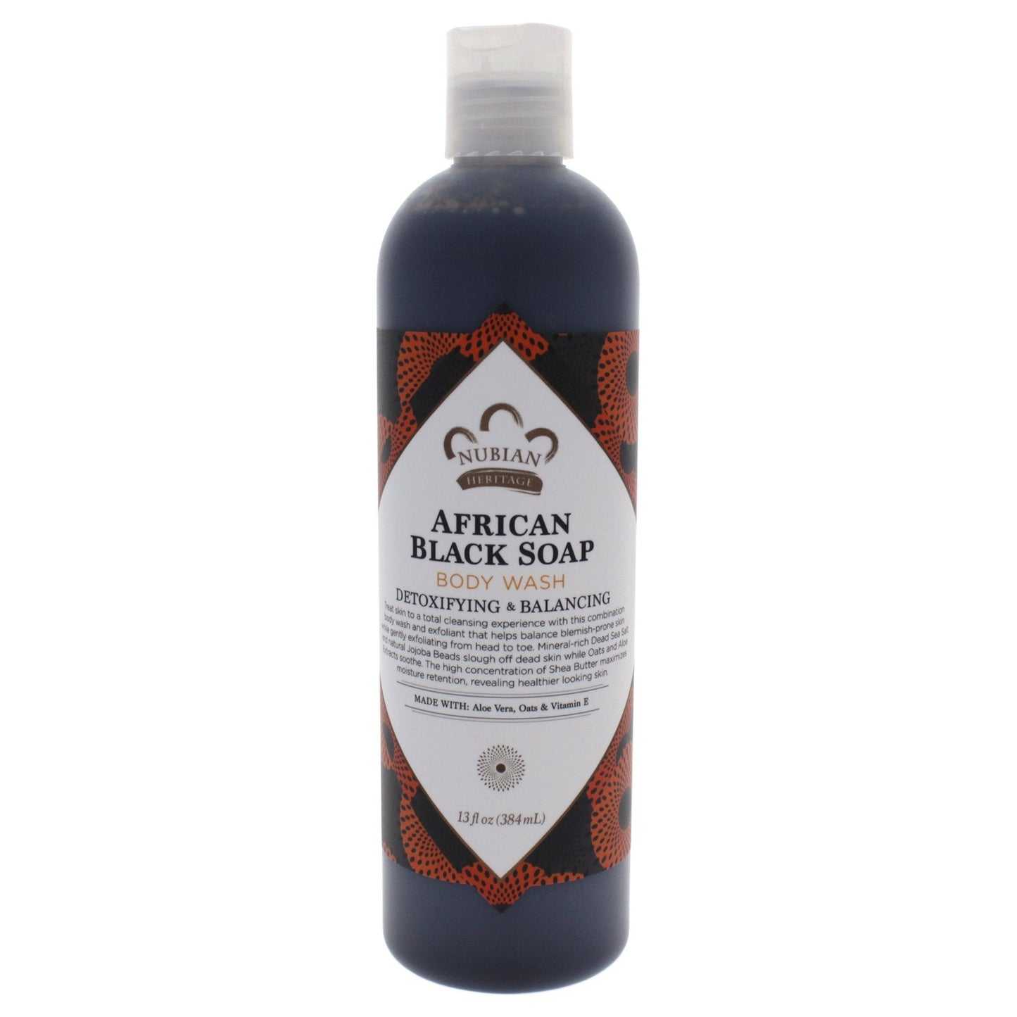 Nubian Heritage Body Wash, African Blk Soap, Tea Tree Oil Oats & Aloe, 13 Fl Oz pack of 2 Beauty & Personal Care Nubian Heritage