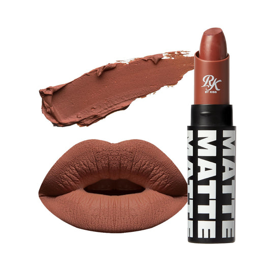 Ruby Kisses Lipstick, Matte Finish, Long-Lasting, Highly Pigmented, Smooth Apply, Full Coverage Lip Color Makeup (Rosy Brown) Beauty & Personal Care Ruby Kisses