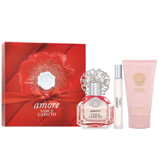 Vince Camuto Amore 3 PC Gift Set for Women, Floriental Fruity Scent, Stocking Stuffer, Christmas Gift for Her, Eau de Parfum 3.4 Fl Oz + 0.34 Fl Oz Beauty & Personal Care Vince Camuto