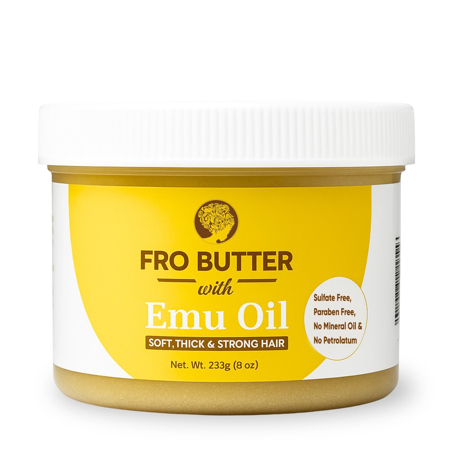 Fro Butter Emu Oil Hair Moisturizer for Black Women & Men | 4C Hair Products | Natural Hair Growth | Organic Ingredients | For Healthier, Stronger Beauty & Personal Care Fro Butter