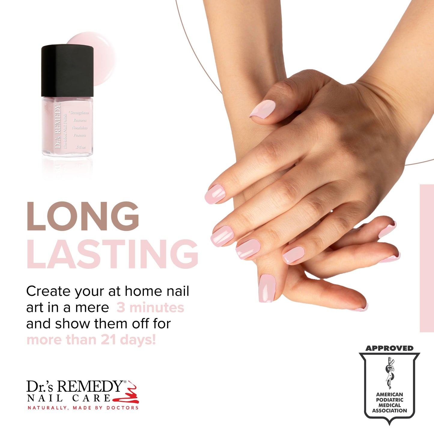 Dr’s Remedy Enriched Nail Polish: Non Toxic, All Natural, and Organic - Doctor Formulated: Strengthens, Restores, Heals, and Protects '24-Free' Beauty & Personal Care Dr.'s Remedy