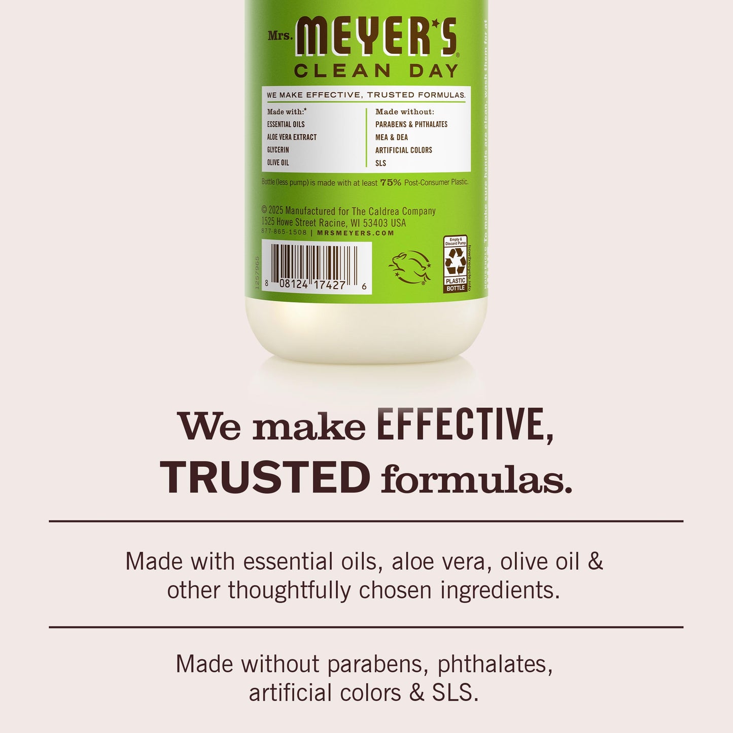 MRS. MEYER'S CLEAN DAY Hand Soap, Apple Scent, 12.5 Fl Oz Bottle - 3 Pack Beauty & Personal Care Mrs. MEYER'S