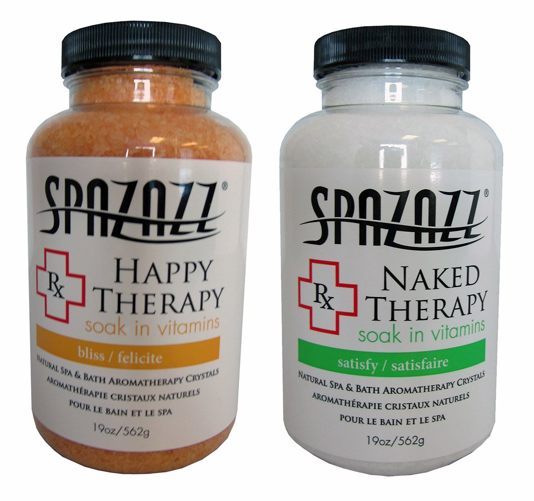 Spazazz Spa and Bath Crystals - Happy Therapy/Naked Therapy 2 Pack Beauty & Personal Care SET SUNSOLAR ENERGY TECHNOLOGIES