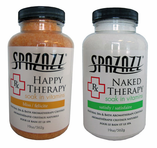 Spazazz Spa and Bath Crystals - Happy Therapy/Naked Therapy 2 Pack Beauty & Personal Care SET SUNSOLAR ENERGY TECHNOLOGIES