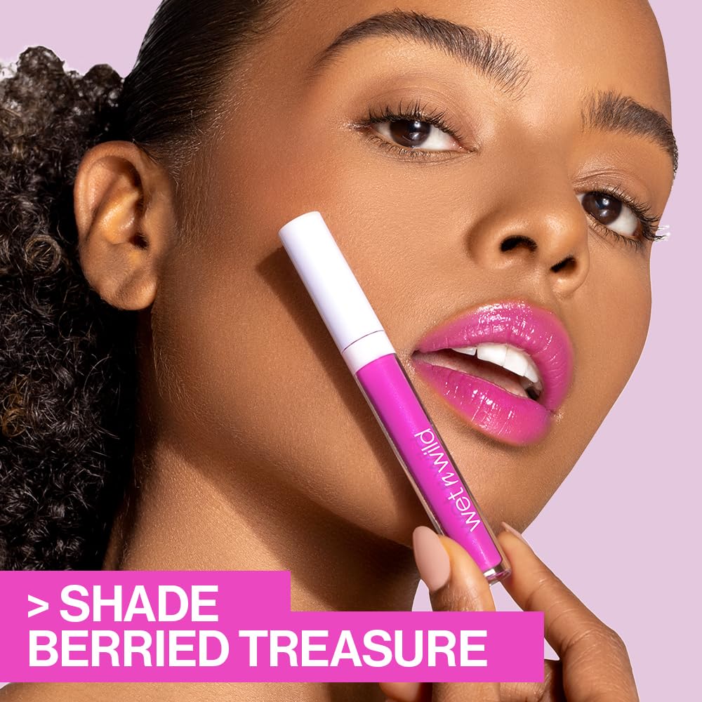 wet n wild MegaSlicks Lip Gloss, Ultra-Glossy, Vitamin-E Enriched, Ultra-Gloss High Shine Moisturizing, Cruelty-Free & Vegan - That's My Jam Beauty & Personal Care wet n wild