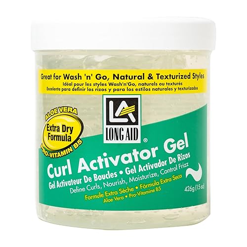 Ampro Long-Aid Activator Gel - Enriched with Aloe Vera, Protein, and Vitamin B Complex - Brings Essential Moisture to Strands - Defines Your Natural Beauty & Personal Care AMPRO