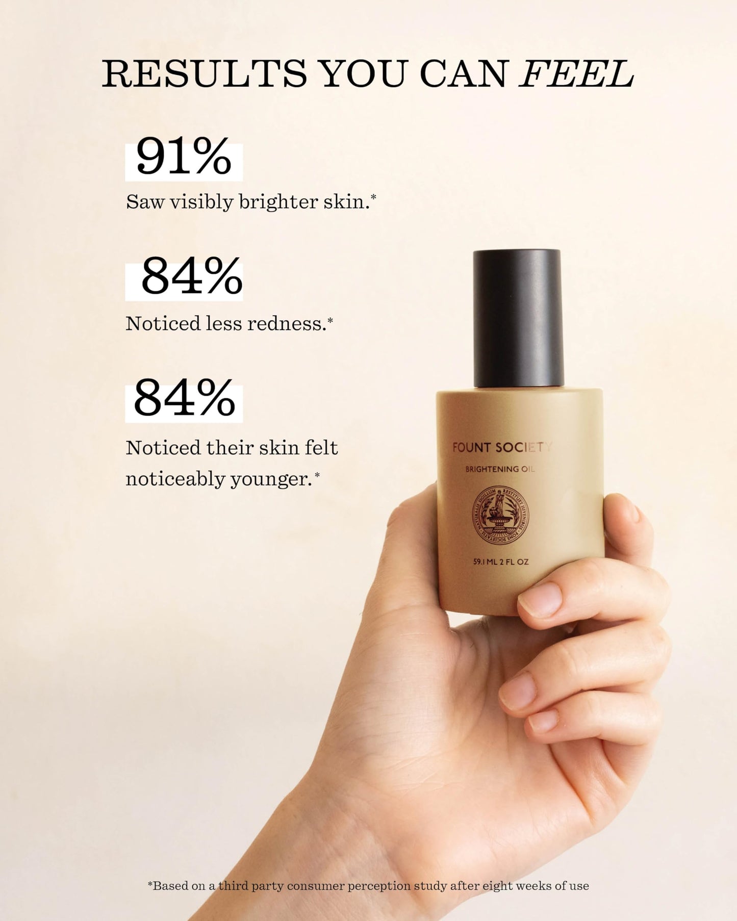 Fount Society Brightening Vitamin C Oil - 2 fl oz Lightweight Facial Oil for Radiant Skin - Lightweight, Fast Absorbing, Non-Greasy Formula - Vegan Beauty & Personal Care Fount Society