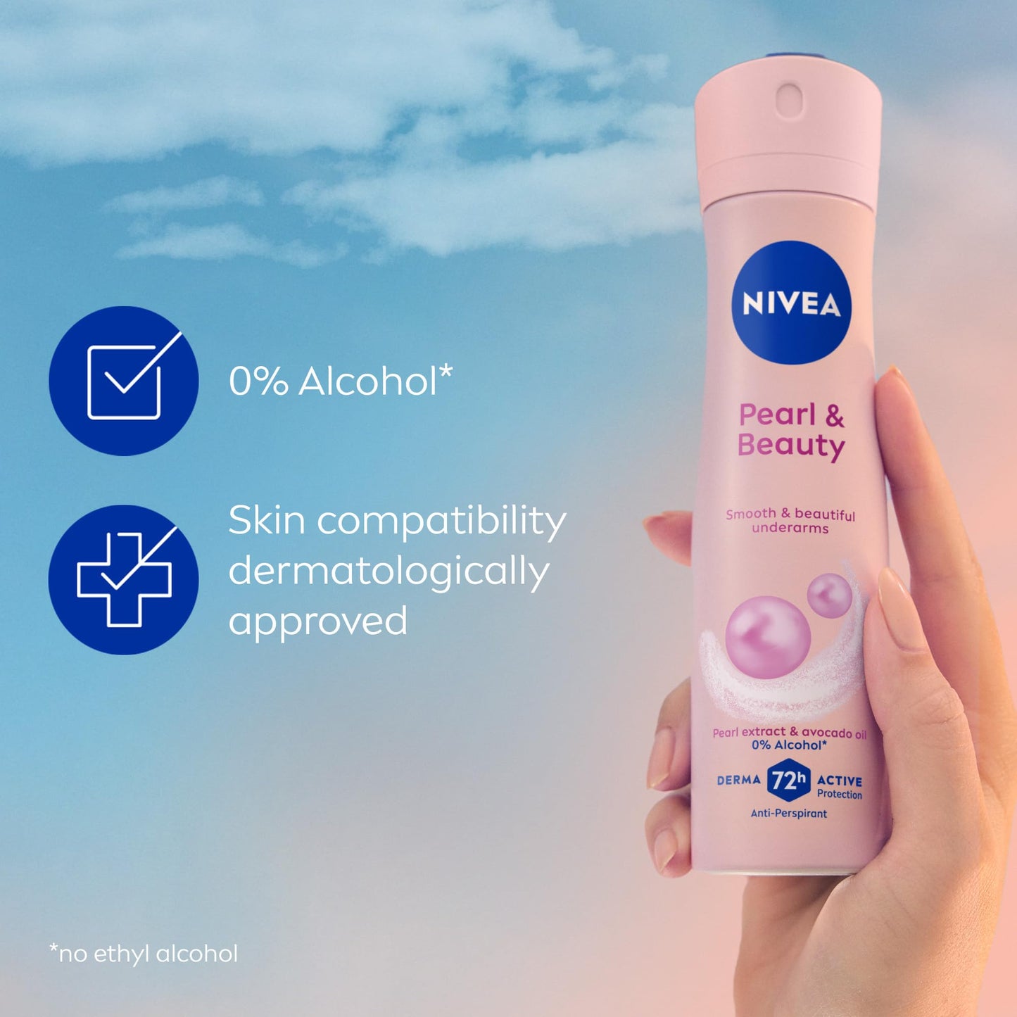 Nivea Pearl Beauty Spray Female Deodorant, 150 ml Beauty & Personal Care NIVEA