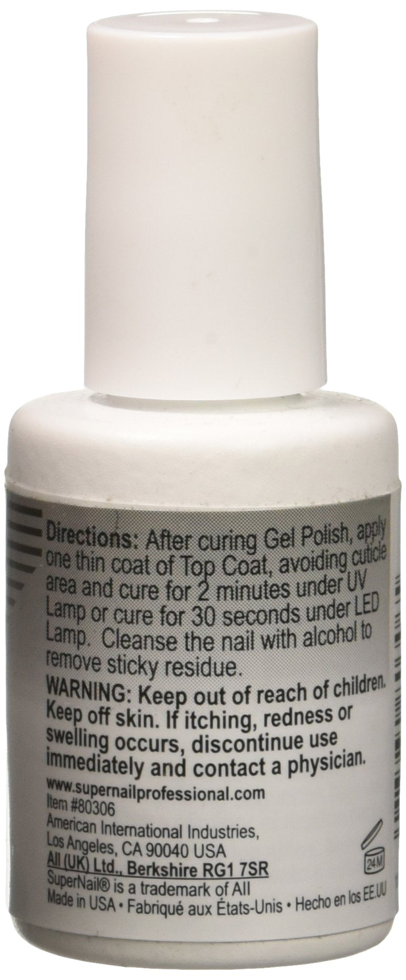 Supernail Progel Top Coat, 0.5 Fluid Ounce Beauty & Personal Care SuperNail