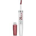 Maybelline Super Stay 24, 2-Step Liquid Lipstick Makeup, Long Lasting Highly Pigmented Color with Moisturizing Balm, Forever Chestnut, Brown, 1 Count Beauty & Personal Care MAYBELLINE