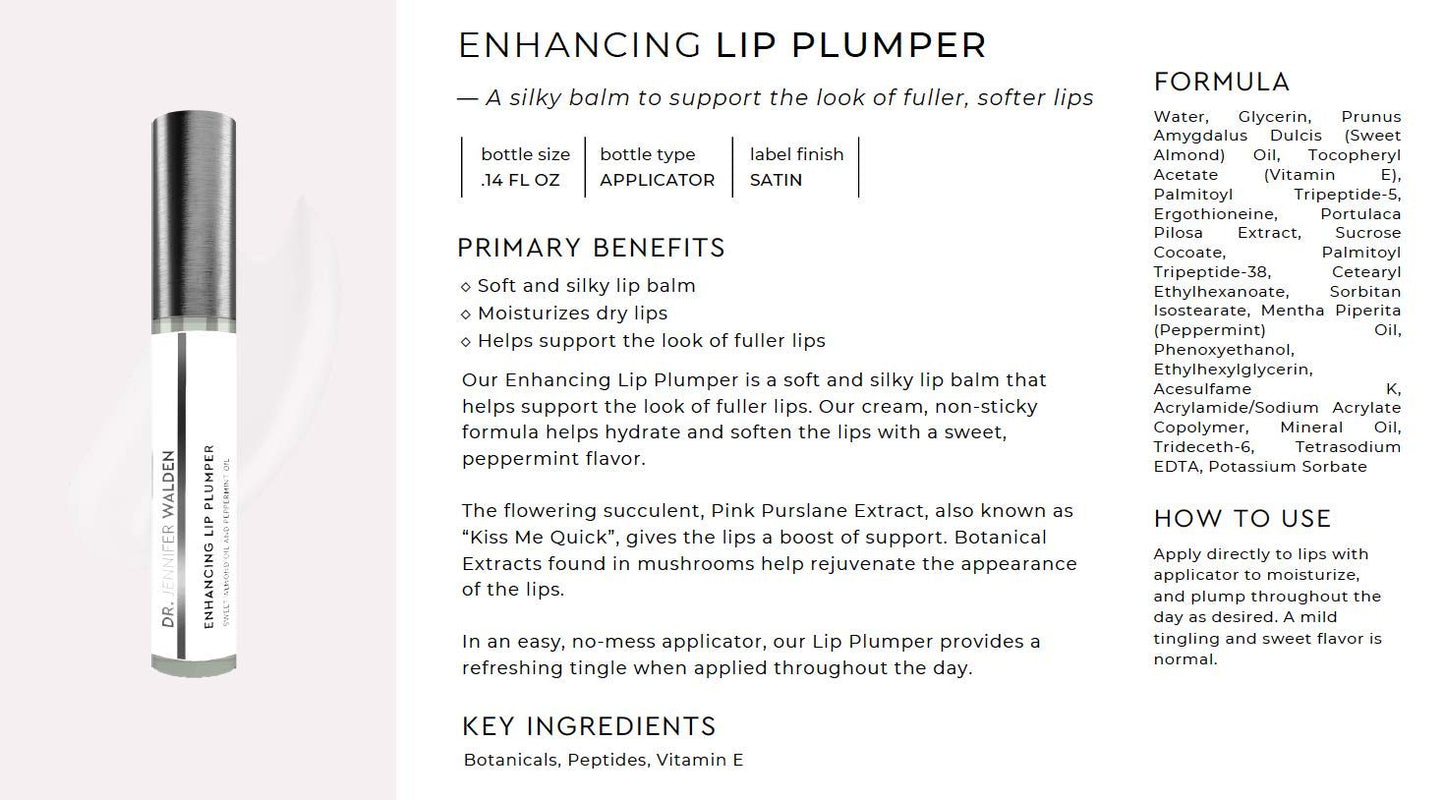 Enhancing Lip Plumper Beauty and Personal Care Dr. Jennifer Walden