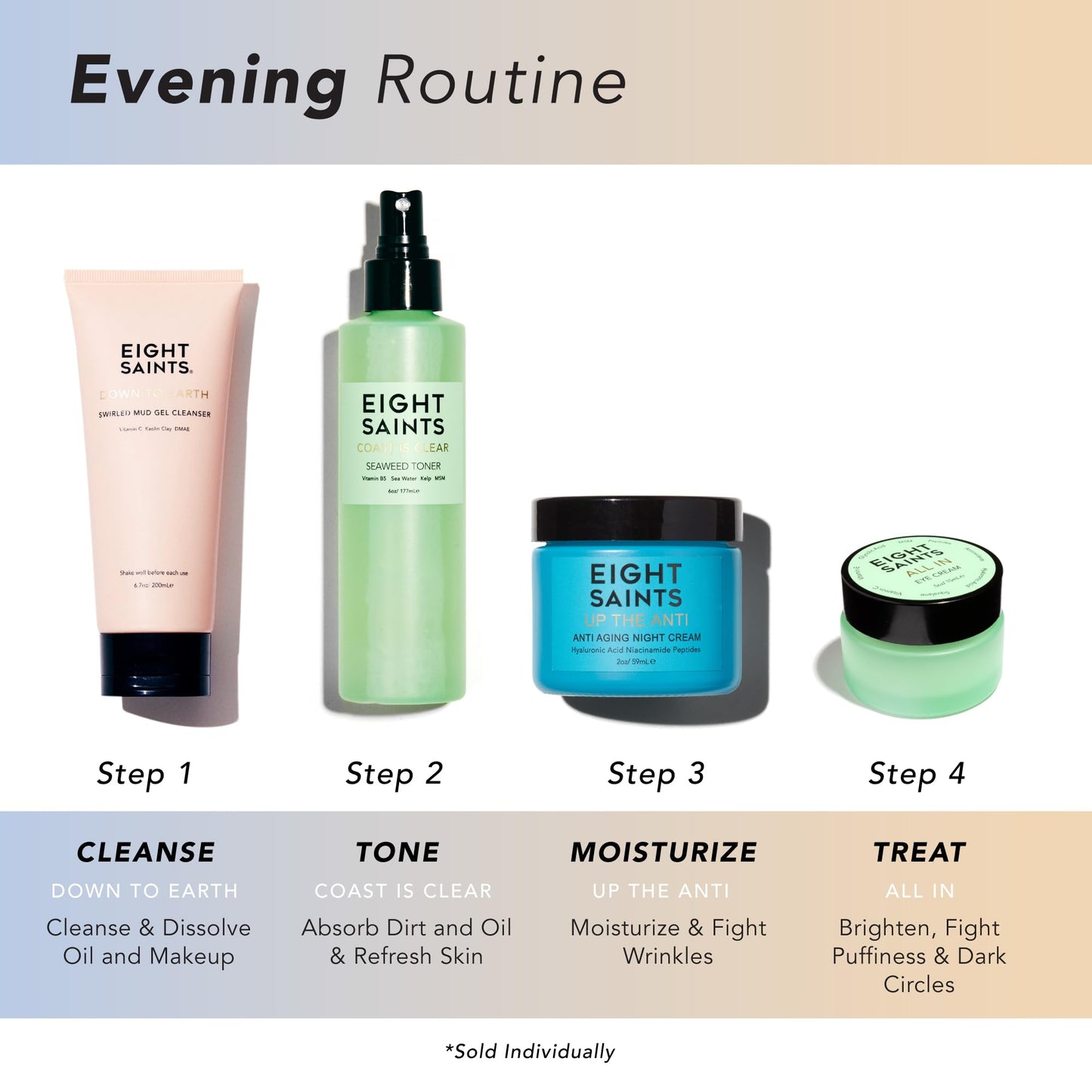 Eight Saints Skin Care Up the Anti Night Cream Face Moisturizer to Reduce Fine Lines and Wrinkles, Natural and Organic Anti Aging Cream For Face Beauty & Personal Care Eight Saints