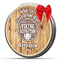 Viking Revolution Cedar & Pine Beard Balm - Butter with Argan Oil, Softener & Moisturizer for Men - Wax for Beards (2oz, 1 Pack) Beauty & Personal Care Viking Revolution