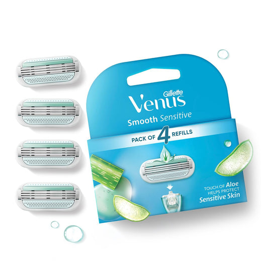 Gillette Venus Smooth Women's Razor Blades (Pack of 4) Beauty and Personal Care Gillette Venus