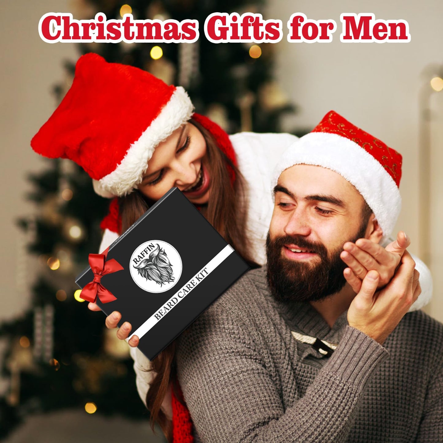 Christmas Gifts for Men - Beard Kit for Men's Self-care, Outfits Men's Grooming Routine, Anniversary | Birthday Gifts for Him Husband Boyfriend Dad Beauty & Personal Care RAFFIN