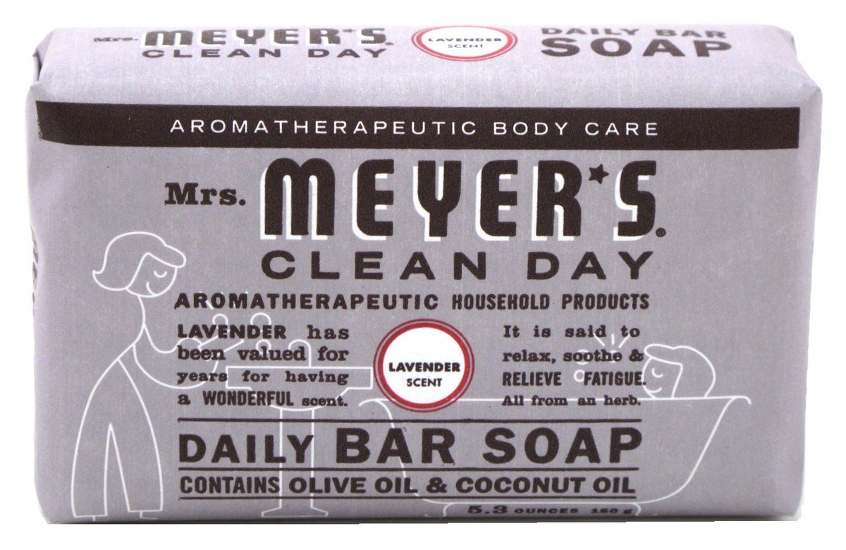 Mrs Meyers Bar Soap Lavender 5.3 Ounce (156ml) (2 Pack) Beauty & Personal Care Mrs. MEYER'S