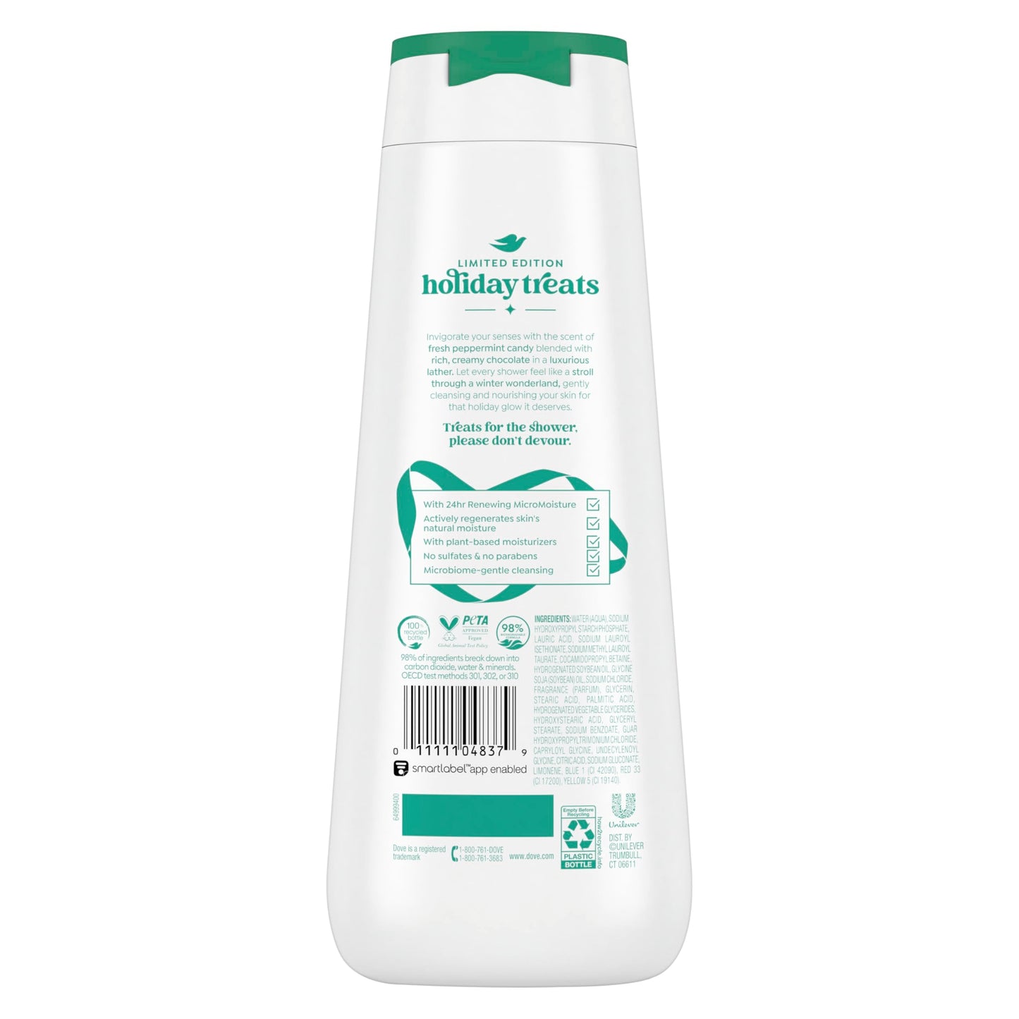 Dove Limited Edition Holiday Treats Body Wash Peppermint Bark for Deep Nourishment 20 oz Beauty & Personal Care Dove