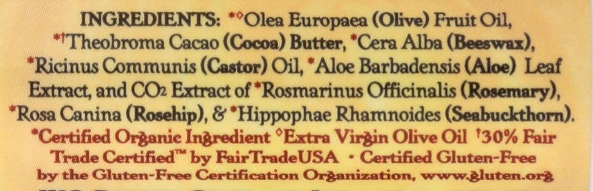 Badger, Creamy Cocoa Lip Balm Stick, 0.25 Ounce Beauty & Personal Care Badger