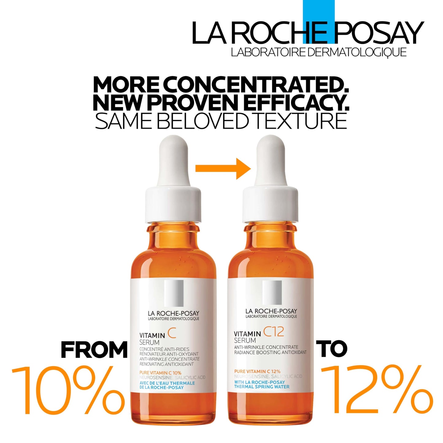 La Roche-Posay Pure Vitamin C Serum For Face With Hyaluronic Acid & Salicylic Acid, Hydrating & Brightening Serum, Boost Radiance & Reduce Wrinkles Beauty and Personal Care La Roche-Posay