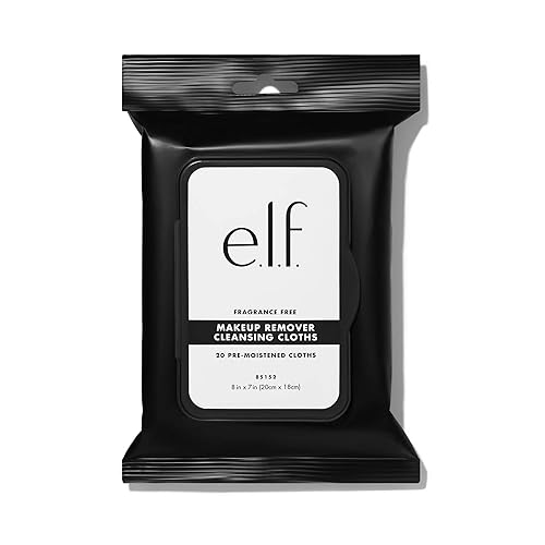 e.l.f. Cosmetics E.l.f. fragrance-free cleansing cloths, aloe-infused, 20 pack Beauty & Personal Care e.l.f.