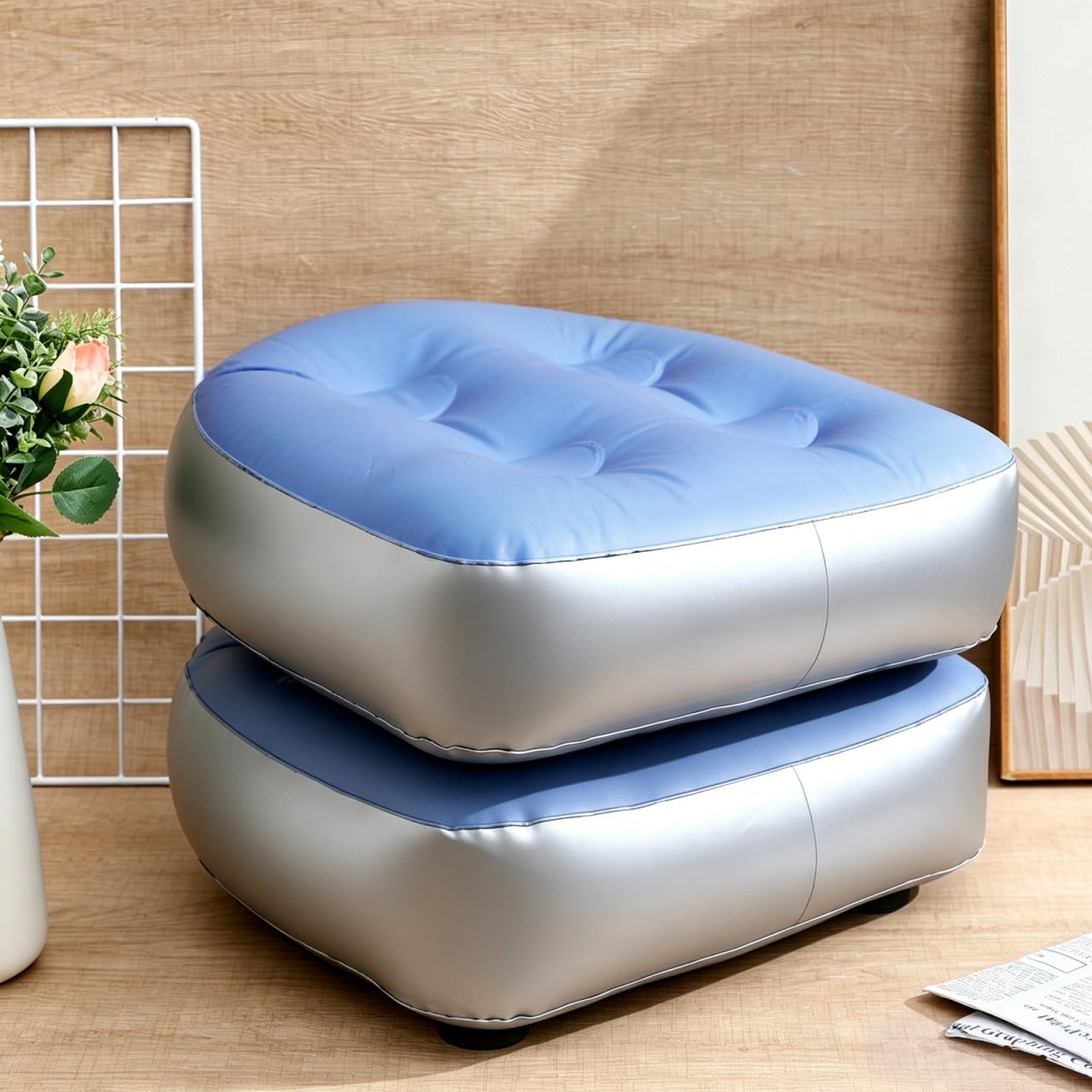 Homsfou Inflatable Bathtub Cushion with Suction Cups Portable Bath Seat Cushion for Spa and Hot Tub Adjustable Comfort Inflatable Shower Bench Seat 2 Beauty and Personal Care HOMSFOU