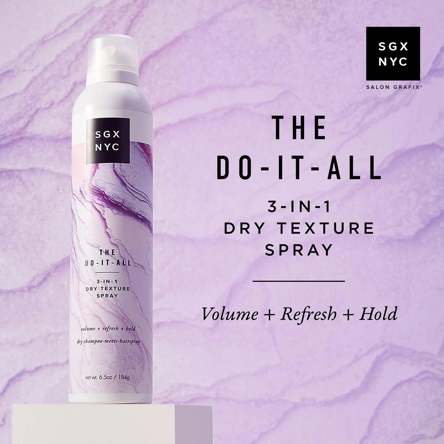 SGX NYC The Do It All 3-in-1 Dry Texture Spray - Versatile Dry Shampoo and Texture Spray for Refreshed Hair - Volumizing Hair Products - 2 pc Beauty & Personal Care SGX NYC
