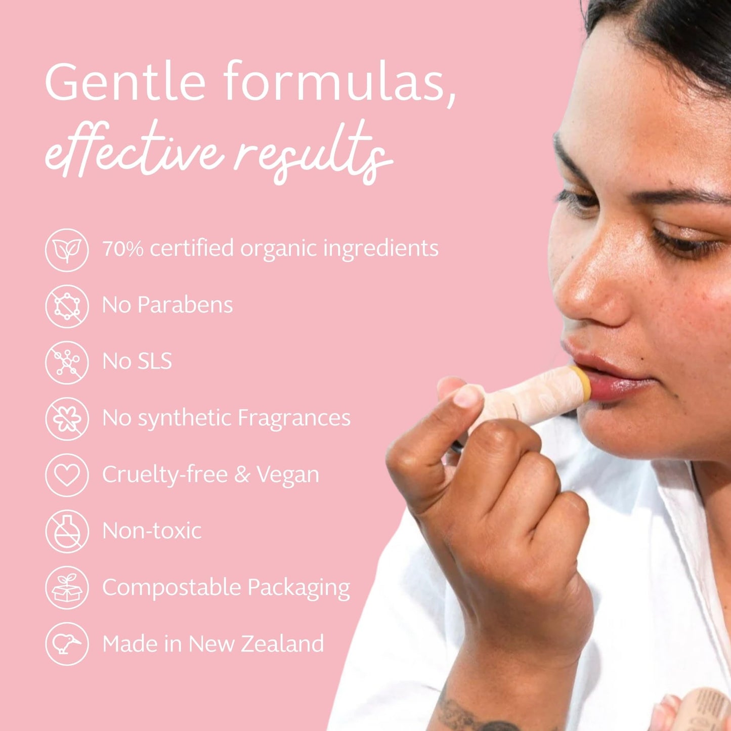 Slo Hydrating Lip Balm - All Natural Ingredients, Rich Lip Balm with Organic Jojoba, Rosehip, Cocoa Butter - Vegan, Cruelty-Free, Paper Packaging Beauty and Personal Care Slo