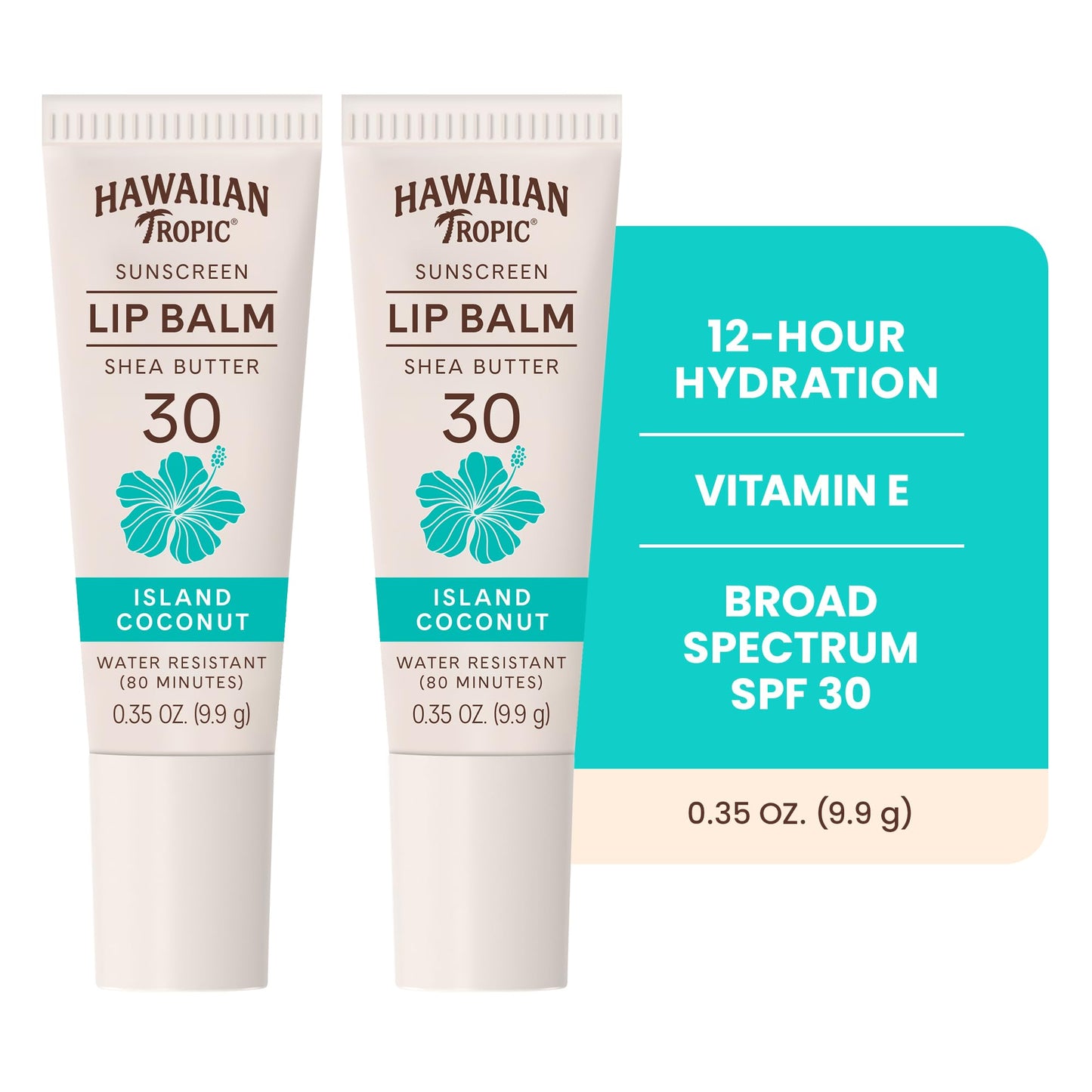 Hawaiian Tropic Lip Balm, Island Coconut, SPF 30, 0.35oz each, Twin Pack Beauty & Personal Care Hawaiian Tropic