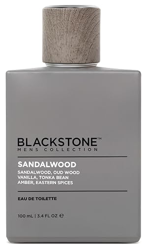 Blackstone Mens Collection Eau de Toilette - Sandalwood | Men's Fragrance, Long Lasting Cologne, with Sandalwood, Oud & Amber | Everyday Fragrance, Beauty & Personal Care Blackstone