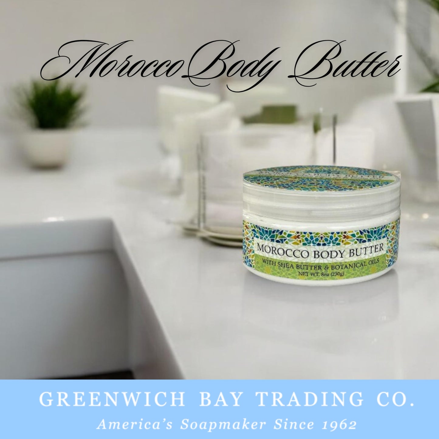 Greenwich Bay Trading Destination Body Butter 8oz | Luxurious Moisturizing Cream | Enriched with Shea Butter & Essential Oils for Deep Hydration | Beauty & Personal Care Greenwich Bay Trading Company