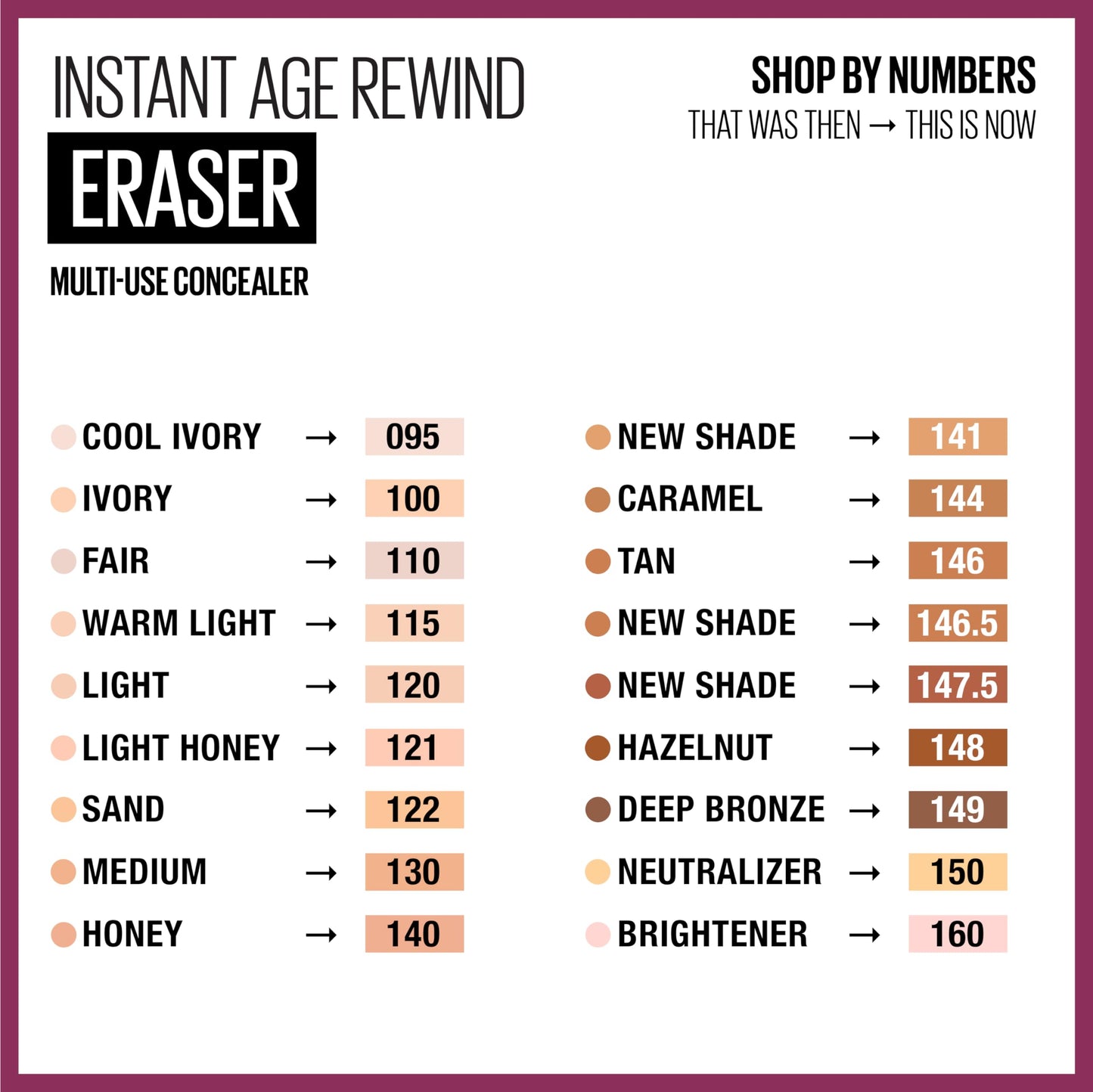 Maybelline Instant Age Rewind Eraser Dark Circles Treatment Multi-Use Concealer, 148, 1 Count (Packaging May Vary) Beauty & Personal Care MAYBELLINE
