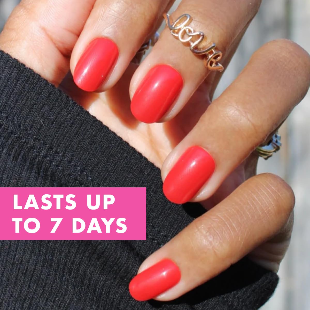 Olive & June Super Stick Press-On Nails, Lollipop