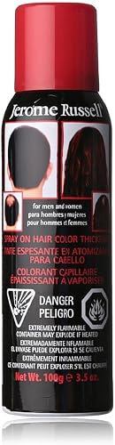 Jerome Russell Spray-On Color Hair Thickener, Dark Brown 3.50 oz (Pack of 5) Beauty & Personal Care Jerome Russell