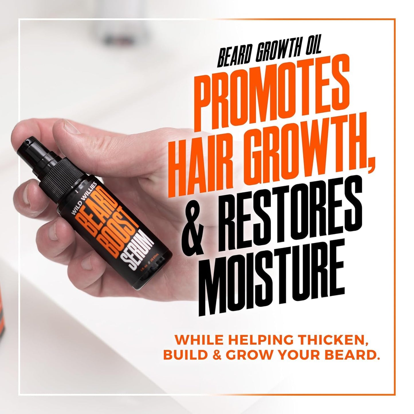 Wild Willies Beard Growth Serum for Men - Natural Beard Serum with Biotin, Caffeine & Essential Beard Oil for Fuller, Thicker Facial Hair Enhancer Beauty and Personal Care Wild Willies