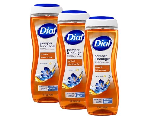 Dial Pamper & Indulge Body Wash with Marula Oil and Vitamin E, 16 fl oz (Pack of 3) Beauty & Personal Care Dial