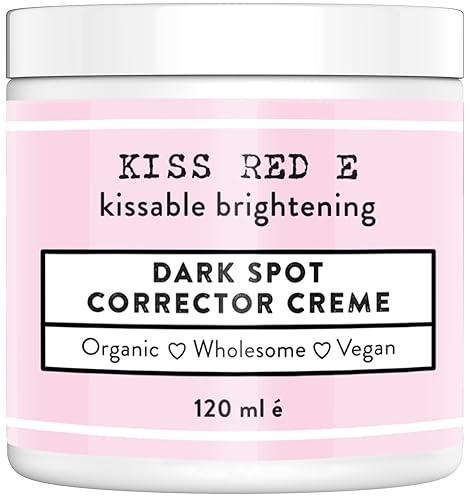 Kiss Red E Dark Spot Corrector for Face. Dark Spot Remover Cream, Use for Age Spots 4 OZ Beauty & Personal Care Kiss Red E