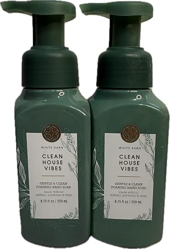 Bath and Body Works Clean House Vibes Gentle Foaming Hand Soap Pack of 2 Beauty & Personal Care Bath & Body Works