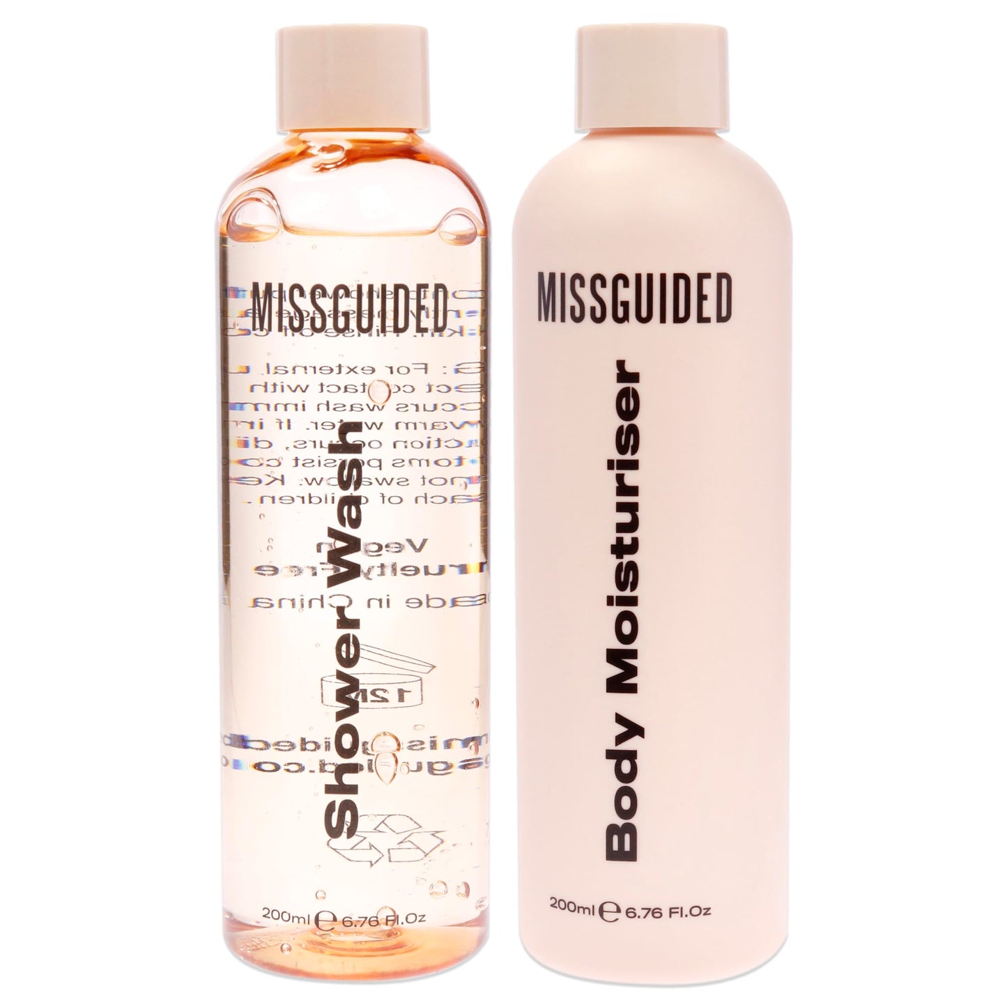 MISSGUIDED So Fresh So Clean Set for Women - 2 Pc 6.76oz Shawer Wash, 6.76oz Body Moisturizer Beauty and Personal Care MISSGUIDED