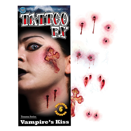 Tinsley Transfers Vampire's Kiss Temporary Tattoo Kit Standard