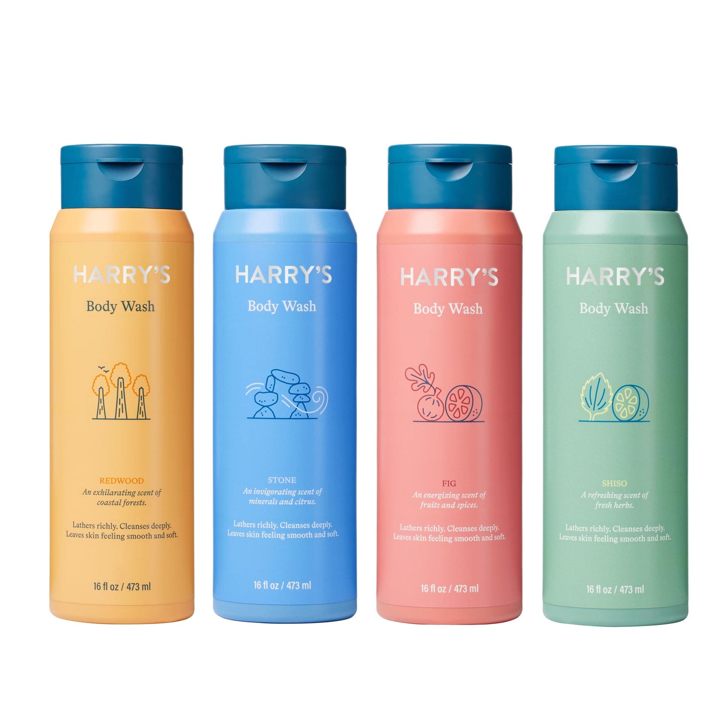 Harry's Men's Body Wash - Body Wash for Men - Variety Pack - 16 Fl oz , Pack of 4 (Packaging May Vary) Beauty & Personal Care Harry's