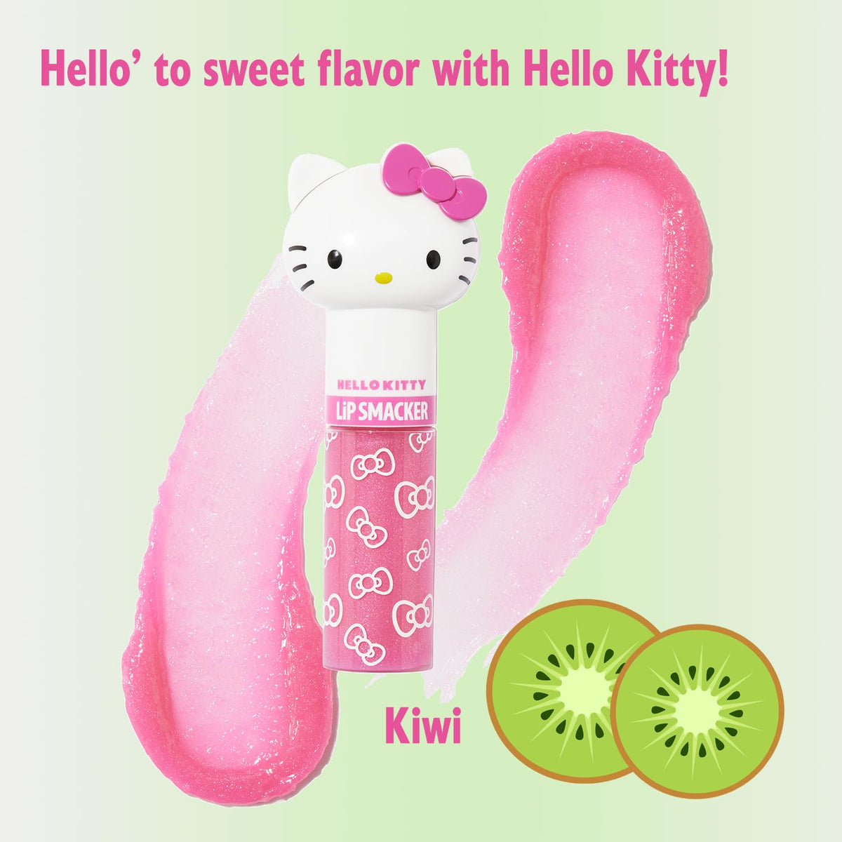 Lip Smacker Lippy Pals Swirls, Sanrio Hello Kitty, Flavored Moisturizing & Smoothing Soft Shine Lip Balm, Hydrating & Protecting Fun Tasty Glossy Beauty & Personal Care Lip Smacker
