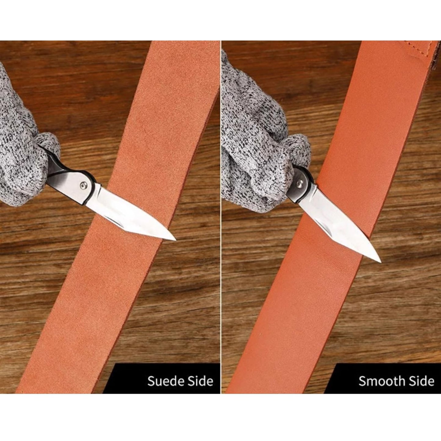 18.5 * 2 * 0.2inch Leather Strop for Knife Sharpening, Knife Strop, Stropping Leather, with Swivel Hanging Tab and Leather Handle Straight Cowhide Beauty and Personal Care Betued